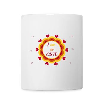 Ultra Cute Heart Mandala - Mug - white - Front