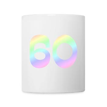 geschenkidee, 60 pastellfarbe - Tasse - Weiß - Vorne