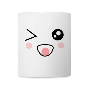 Fasching, Karneval, Kostüm, Kawaii - Tasse - Weiß - Vorne
