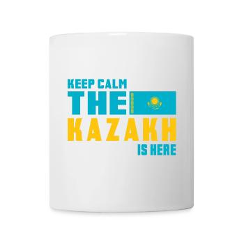 Design du drapeau Keep Calm Kazakhstan - Mug blanc - blanc - Devant