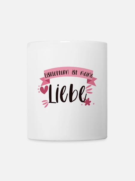 Eisklettern Klettern Eispickel Winter Eis Geschenk - Tasse - Weiß