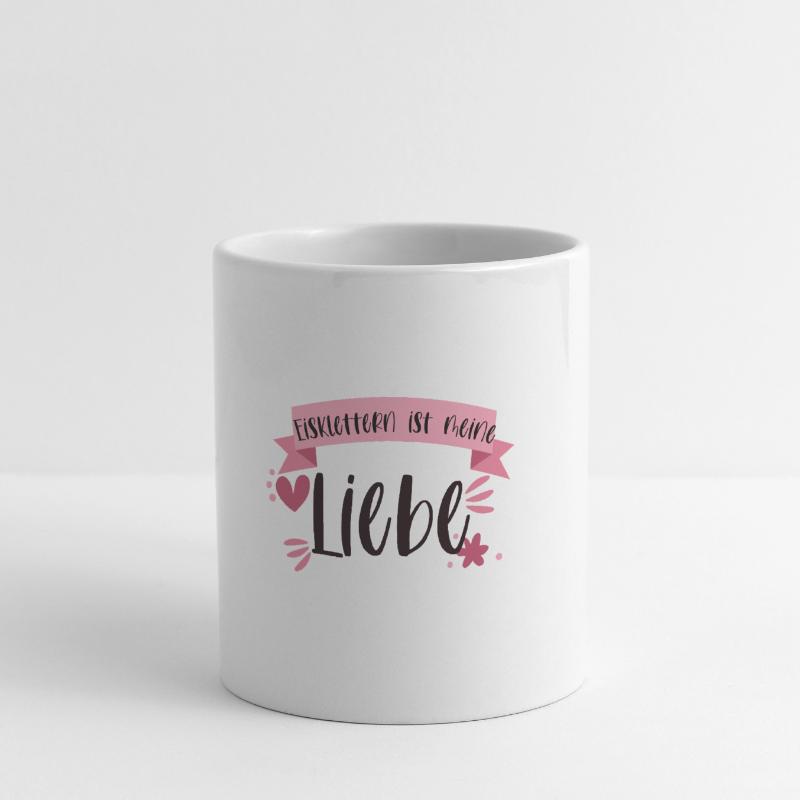 Eisklettern Klettern Eispickel Winter Eis Geschenk Tasse