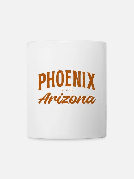 Lettrage vintage Phoenix Arizona - Mug blanc - blanc