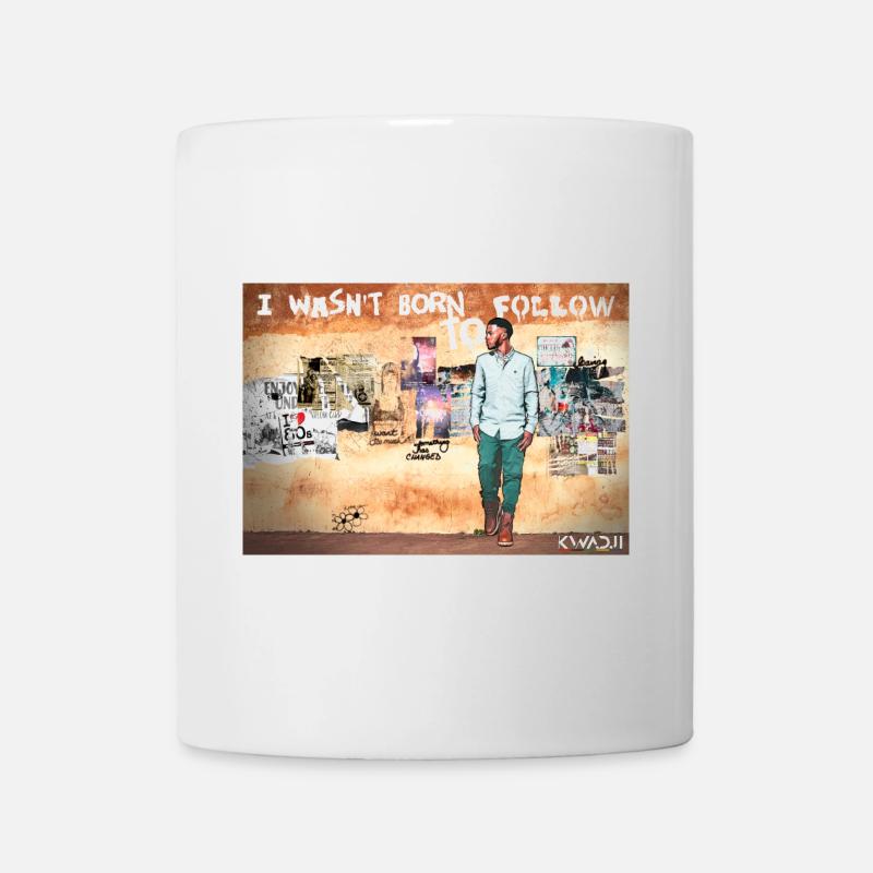 Je ne suis pas né pour suivre ! - Mug blanc - blanc