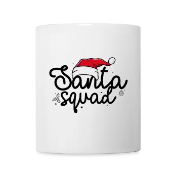 Festliche Weihnachtsmannmütze Silhouette - Tasse - Weiß - Vorne