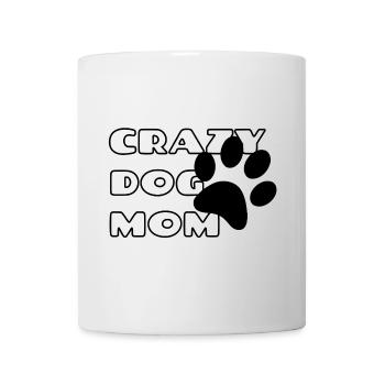 Maman folle de chien. Maman chien # - Mug blanc - blanc - Devant