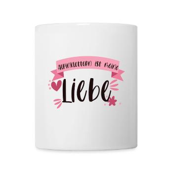 Klettern Alpinklettern Liebe Berge Alpin Geschenk - Tasse - Weiß - Vorne