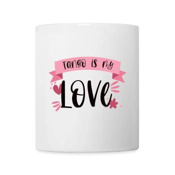 Le tango est mon amour! Cadeau de danse de danseur - Mug blanc - blanc - Devant