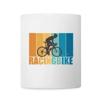 Road Bike Vintage Retro Cycling Bike Gift - Mug - white - Front