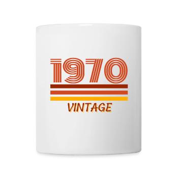 Year of birth, 1970, year 70, vintage - Mug - white - Front