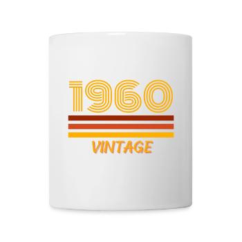1960, année de naissance, je suis vintage - Mug blanc - blanc - Devant