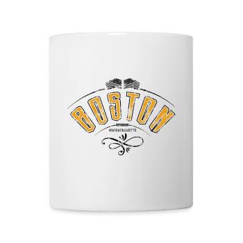Boston grunge effect - Mug - white - Front