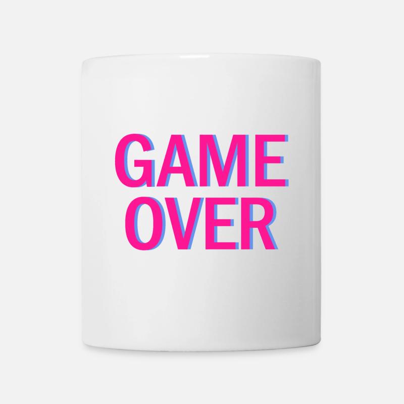 Ambiance arcade néon Game Over - Mug blanc - blanc