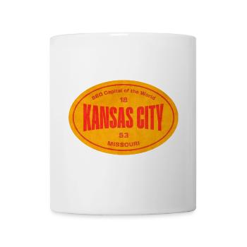 Kansas City BBQ Retro Roundel - Mug - white - Front