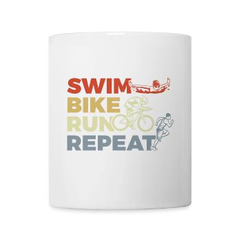 Triathlon Repeat - Tasse - Weiß - Vorne
