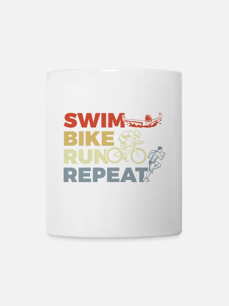 Triathlon Repeat - Tasse - Weiß