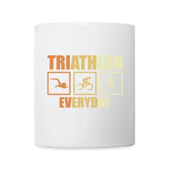 Fahrrad Triathlon Routine - Tasse - Weiß - Vorne