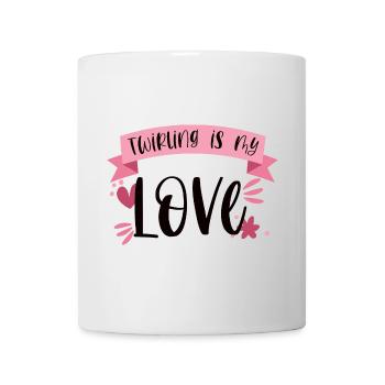 Twirling is my Love - Cadeau de sportive - Mug blanc - blanc - Devant