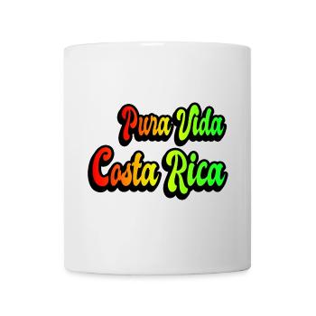 Design arc-en-ciel de Pura Vida Costa Rica - Mug blanc - blanc - Devant