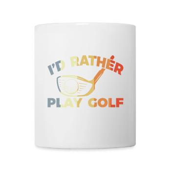 Ich würde lieber Golf spielen - Tasse - Weiß - Vorne