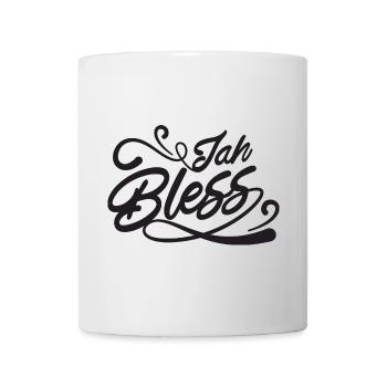 Jah Bless Script - Mug blanc - blanc - Devant