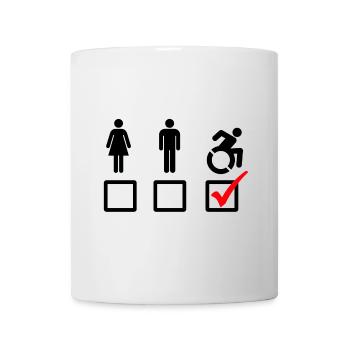 Cette personne en fauteuil roulant convient* - Mug blanc - blanc - Devant
