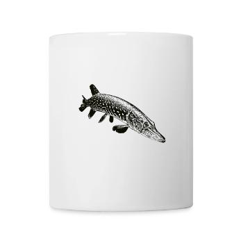 Hecht - Tasse - Weiß - Vorne