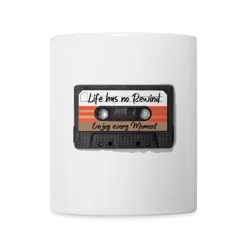 Kassette Retro Lebensmoment - Tasse - Weiß - Vorne