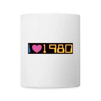 I love 1980 - Design of the 80s - Mug - white - Front
