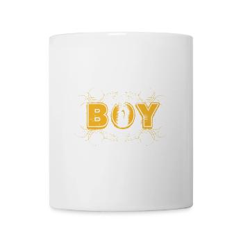 BOY lettering decorated - Mug - white - Front