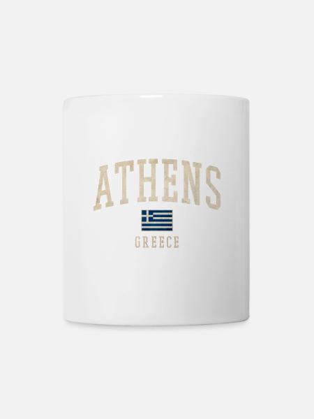 Athens Greece Vintage Varsity - Tasse - Weiß