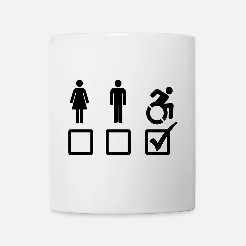 Alle Rollstuhlfahrer sind geeignet* - Tasse - Weiß