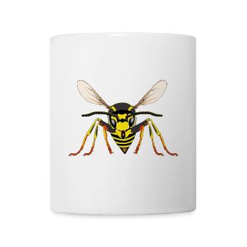 Guêpe de l’avant - Mug blanc - blanc - Devant