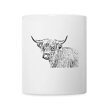 Scottish Highland Cattle Cow - Mug - white - Front