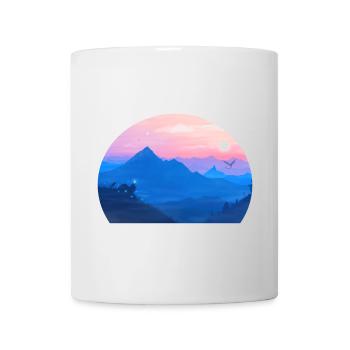 Ein stellarer Wolfstraum: Die Farben der Morgendämmerung - Tasse - Weiß - Vorne