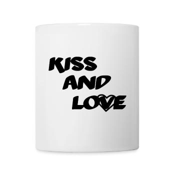 Kiss And Love - Mug - white - Front