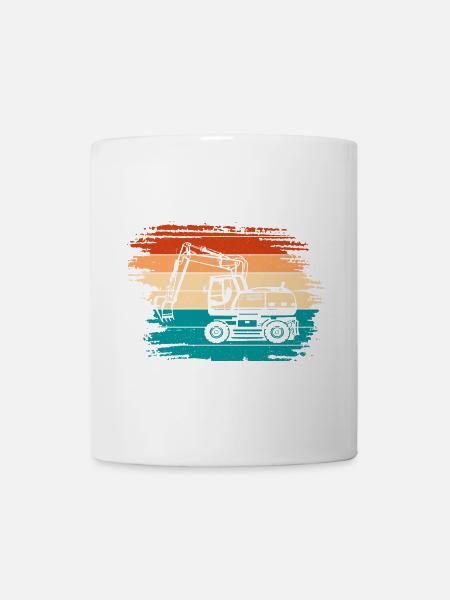 Bagger - Tasse - Weiß