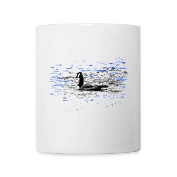 Ente Erpel Teich Schwimmen - Tasse - Weiß - Vorne