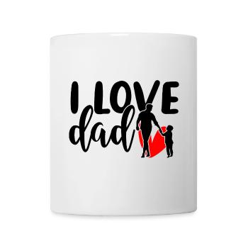 Roter Tintenspritzer auf Schwarz - Tasse - Weiß - Vorne