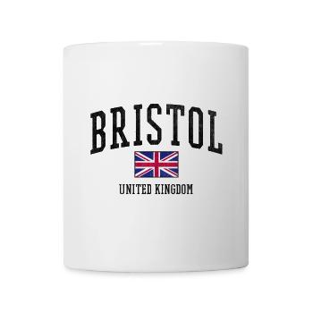 Bristol England Font | Uk Flag - Mug - white - Front