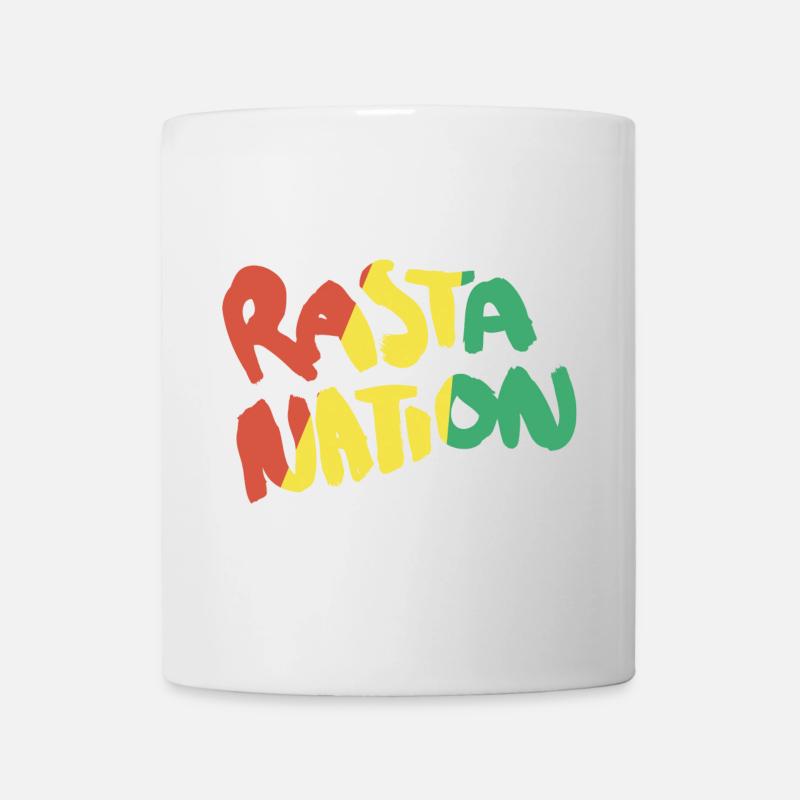 Rasta Nation Rastafari Reggae Dancehall Ragga Dub - Mug blanc - blanc