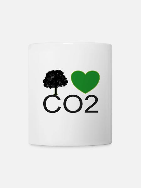 I Love CO2 Heart Graphic - Mug - white