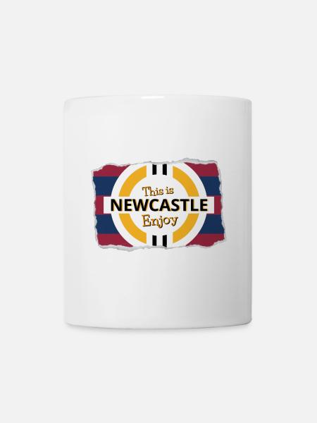 Blue Red Tower out - Mug - white