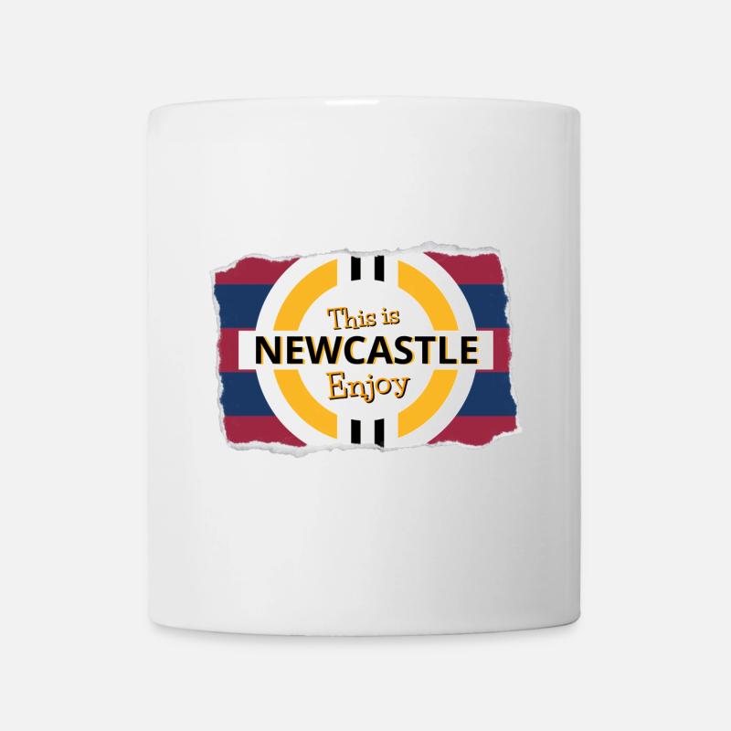 Blue Red Tower out - Mug - white