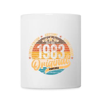1983 Anniversaire né en 1983 Retro Vintage - Mug blanc - blanc - Devant
