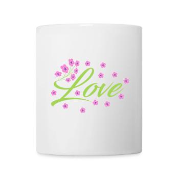 Love - Flowers - Mug - white - Front