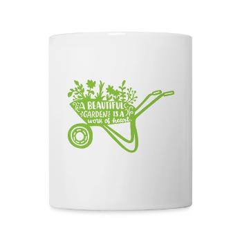 Ein schöner Garten ist eine Herzensangelegenheit - Tasse - Weiß - Vorne