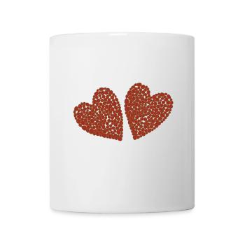 Hearts double - Mug - white - Front