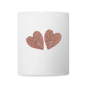 Double Hearts Style - Mug - white - Front