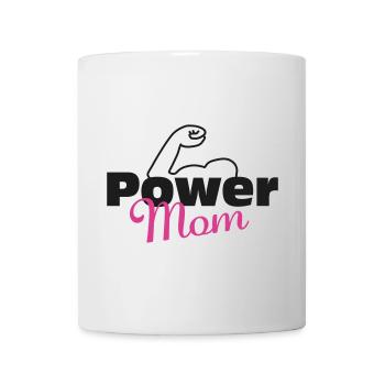 Power Mom black-pink - Mug - white - Front